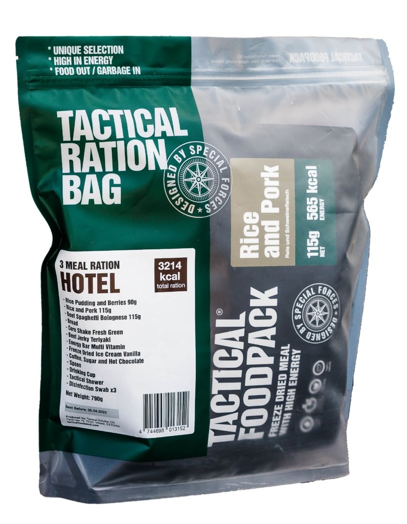 Tactical Foodpack 3x Mahlzeiten Ration HOTEL