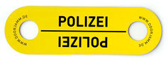 DoorJam butoir de porte POLIZEI jaune