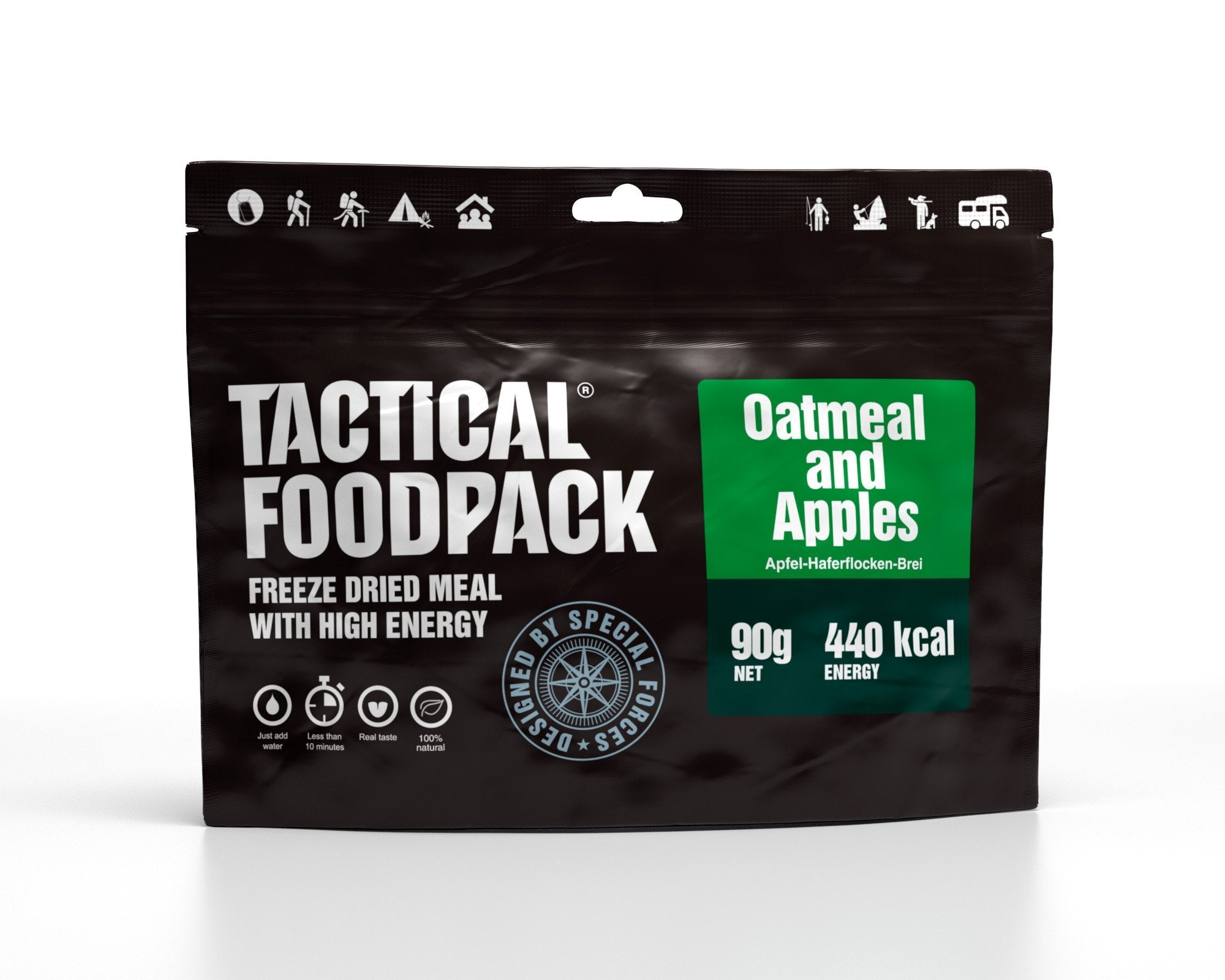 Tactical Foodpack Haferflockenbrei mit Äpfel