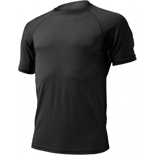 Lasting T-shirt Merino pour hommes modèle Quido Noir