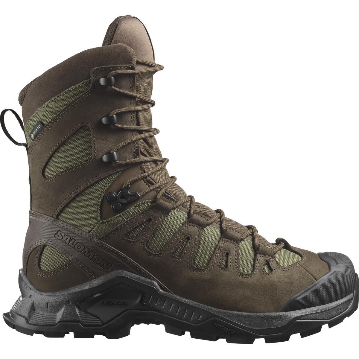 Salomon QUEST TRACKER HIGH GTX - Earth Brown / Green