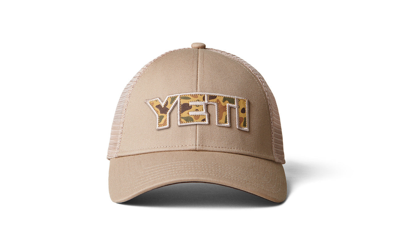 YETI® Camo Logo Badge Trucker Cap