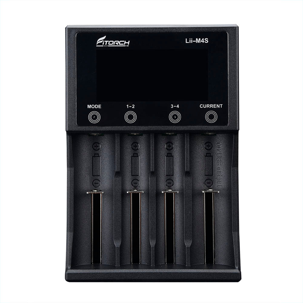 Fitorch USB-C Ladestation mit 4 Slots und Touchscreen