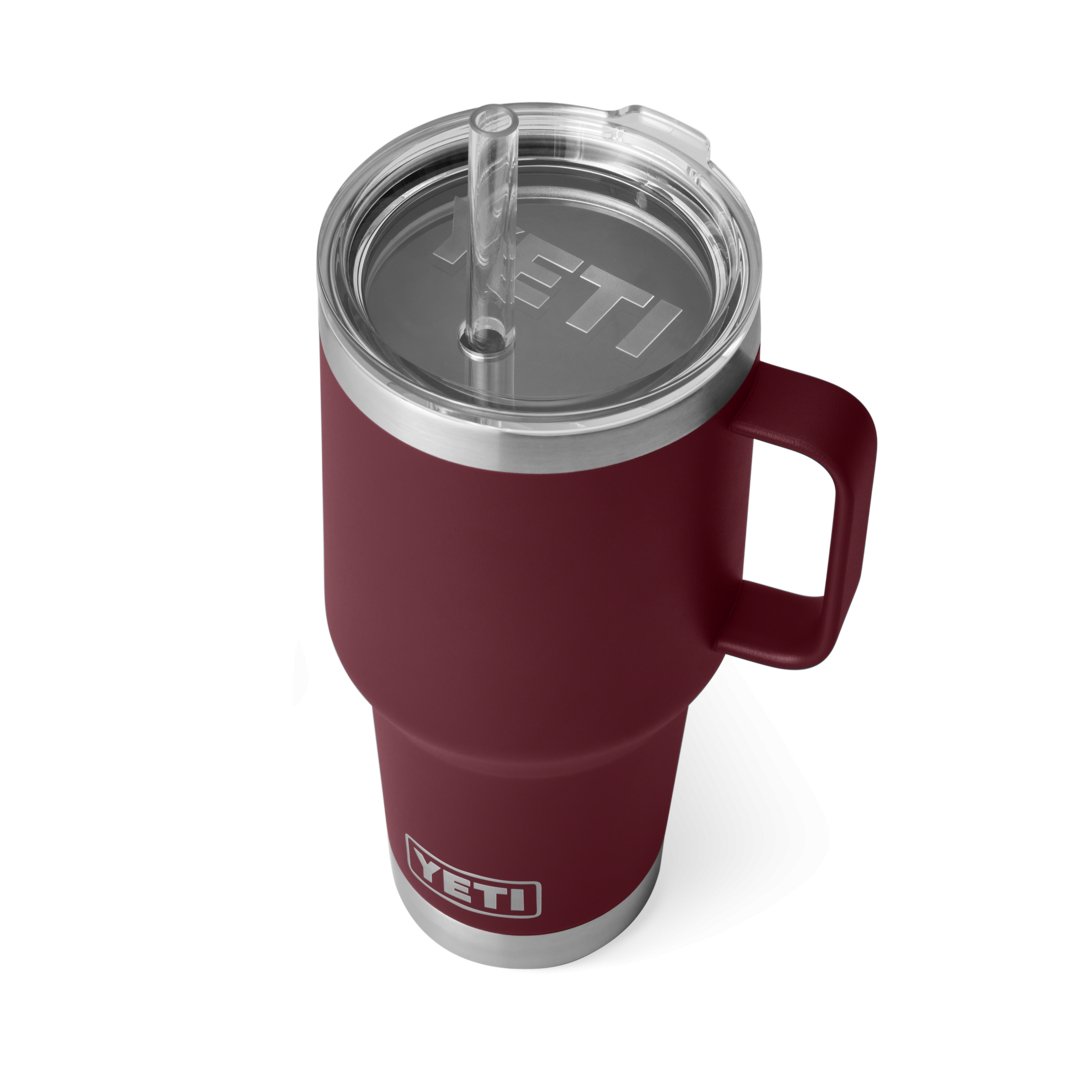 YETI® Becher Rambler 35 Oz Straw Mug - Wild Vine Red