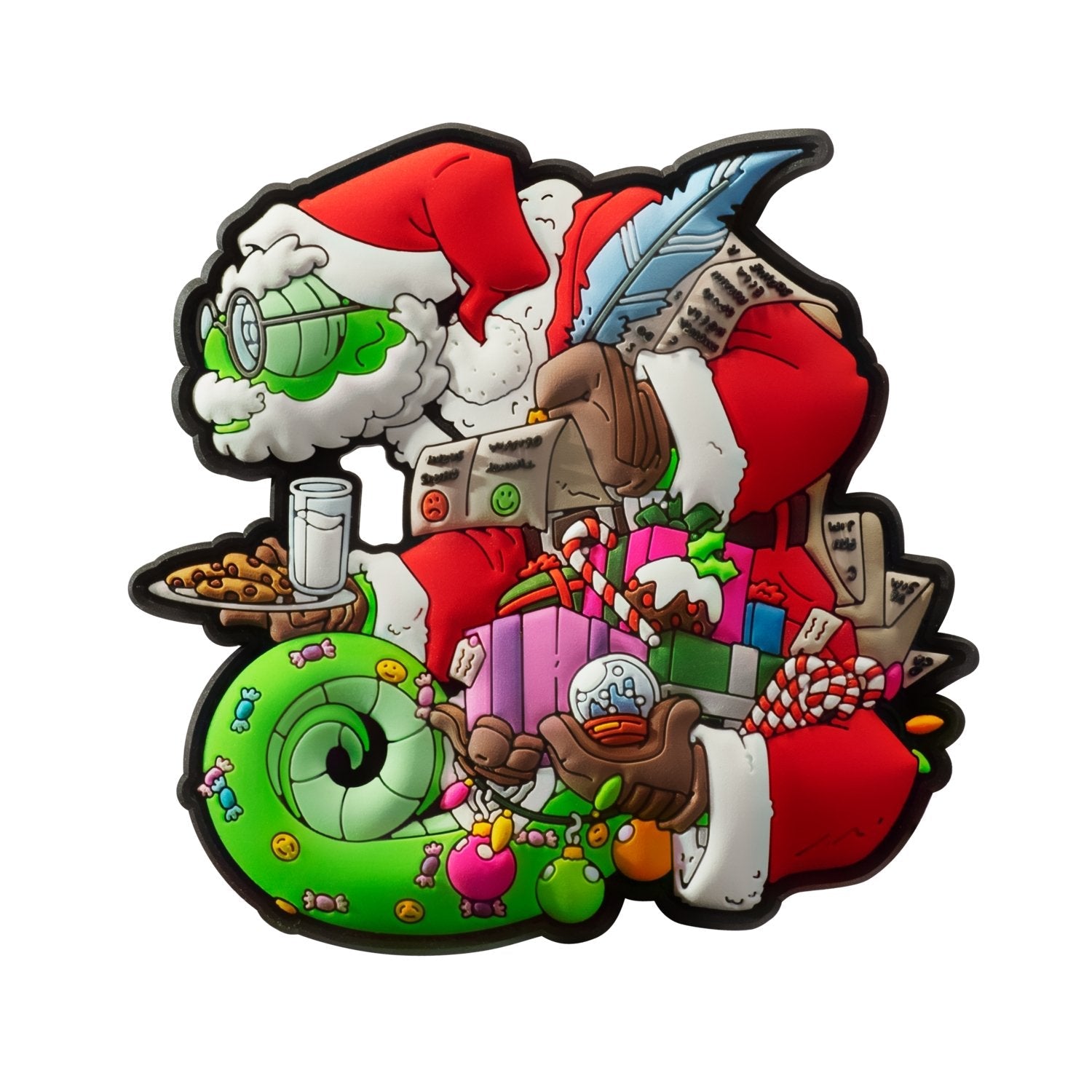 Moralpatches Caméléon Christmas Red-Green