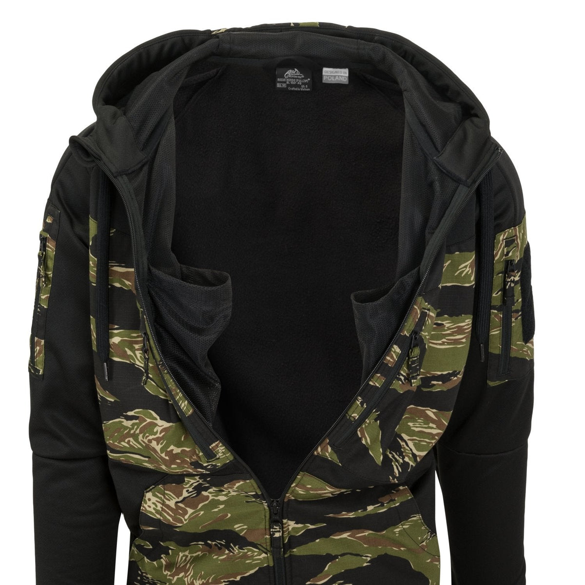 Helikon-Tex Rogue Hoodie (FullZip)® Black-Tiger stripe