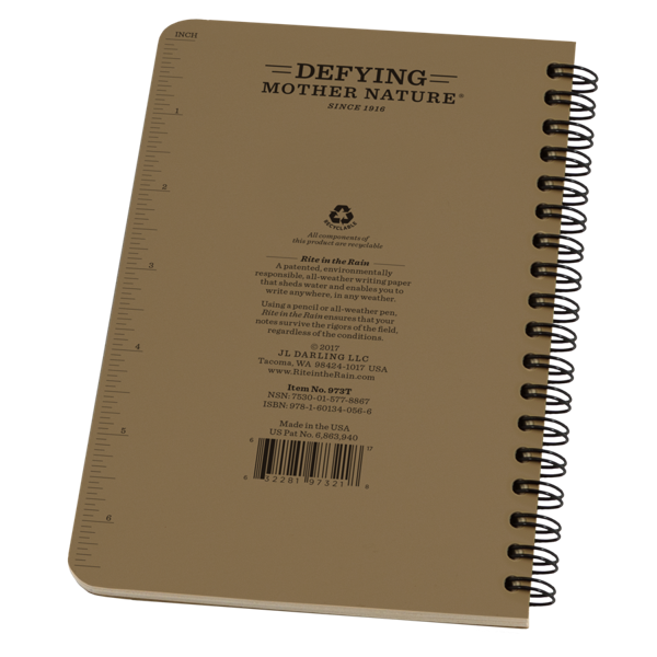 Rite in the Rain Side Spiral Notebook - 973T