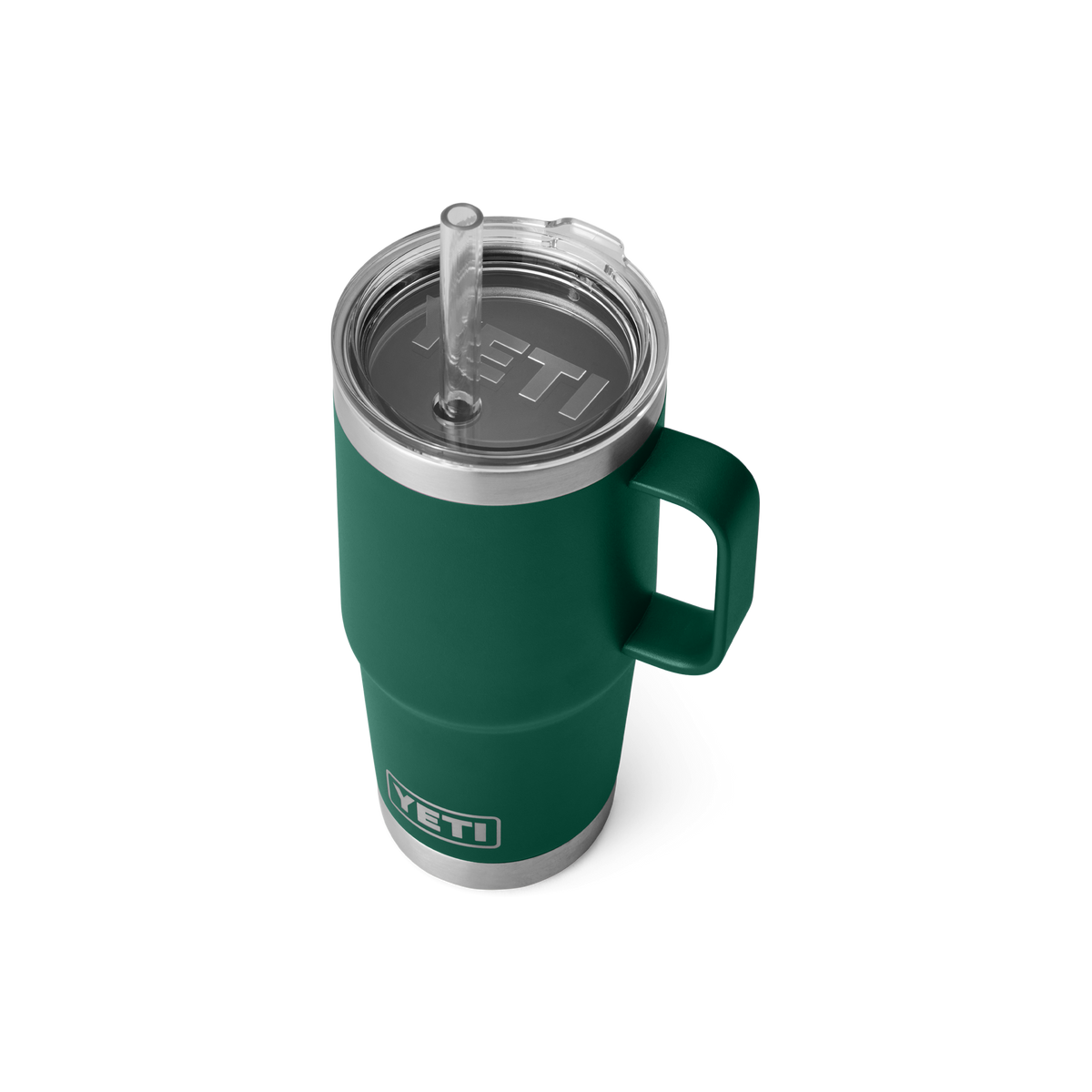 YETI® Becher Rambler 25 Oz Straw Mug - Black Forest Green