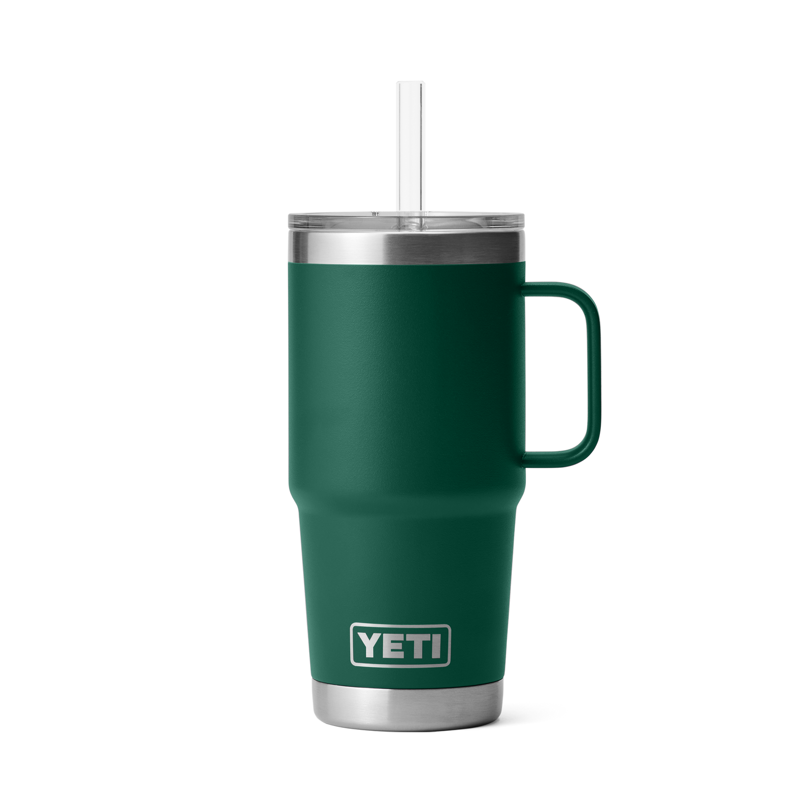 YETI® Becher Rambler 25 Oz Straw Mug - Black Forest Green