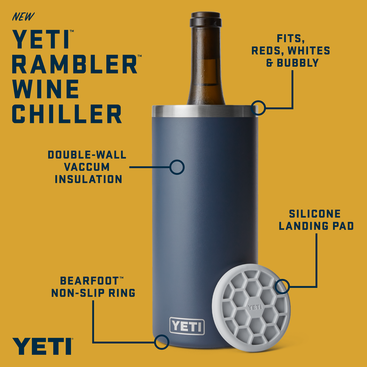 YETI® Rambler® Weinkühler - Tropical Pink