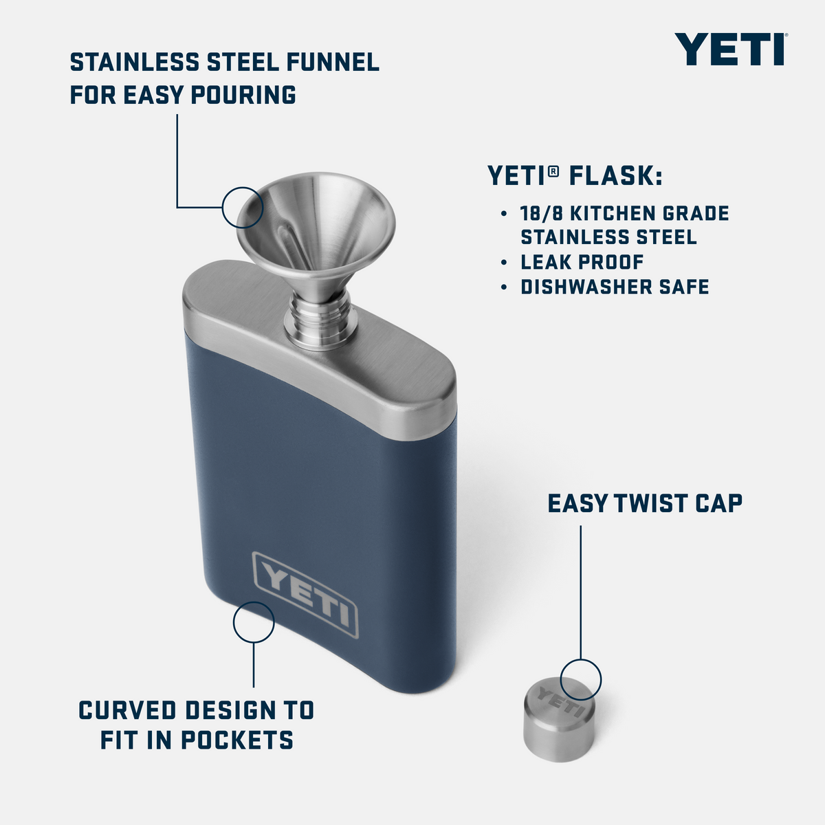YETI® Rambler Flask - Black
