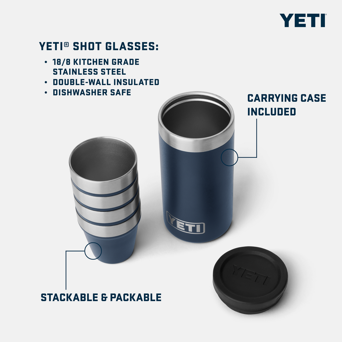 YETI® Rambler Schnapsbecher - Stainless Steel