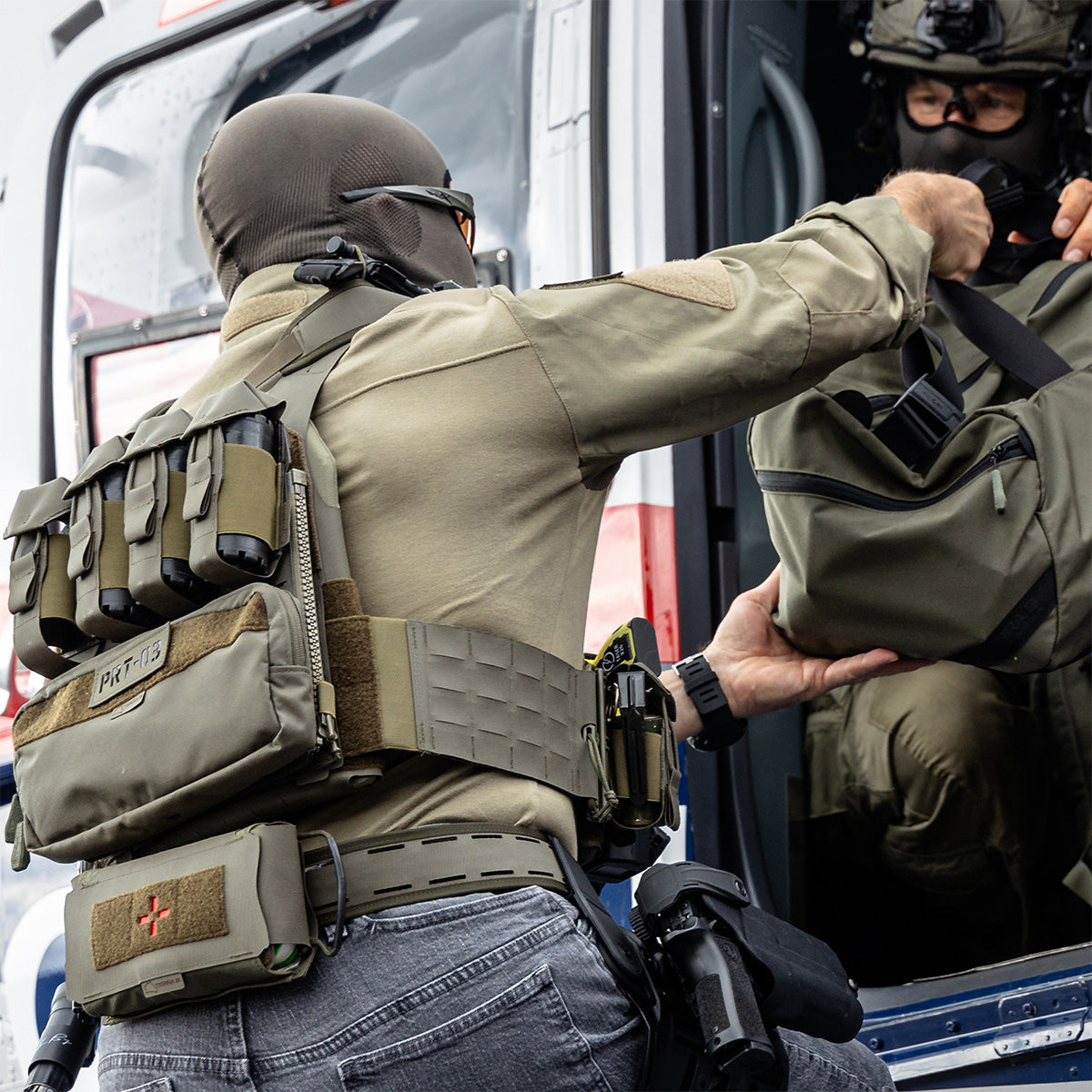 TERRA B® Skeleton Cummerbund - Olive