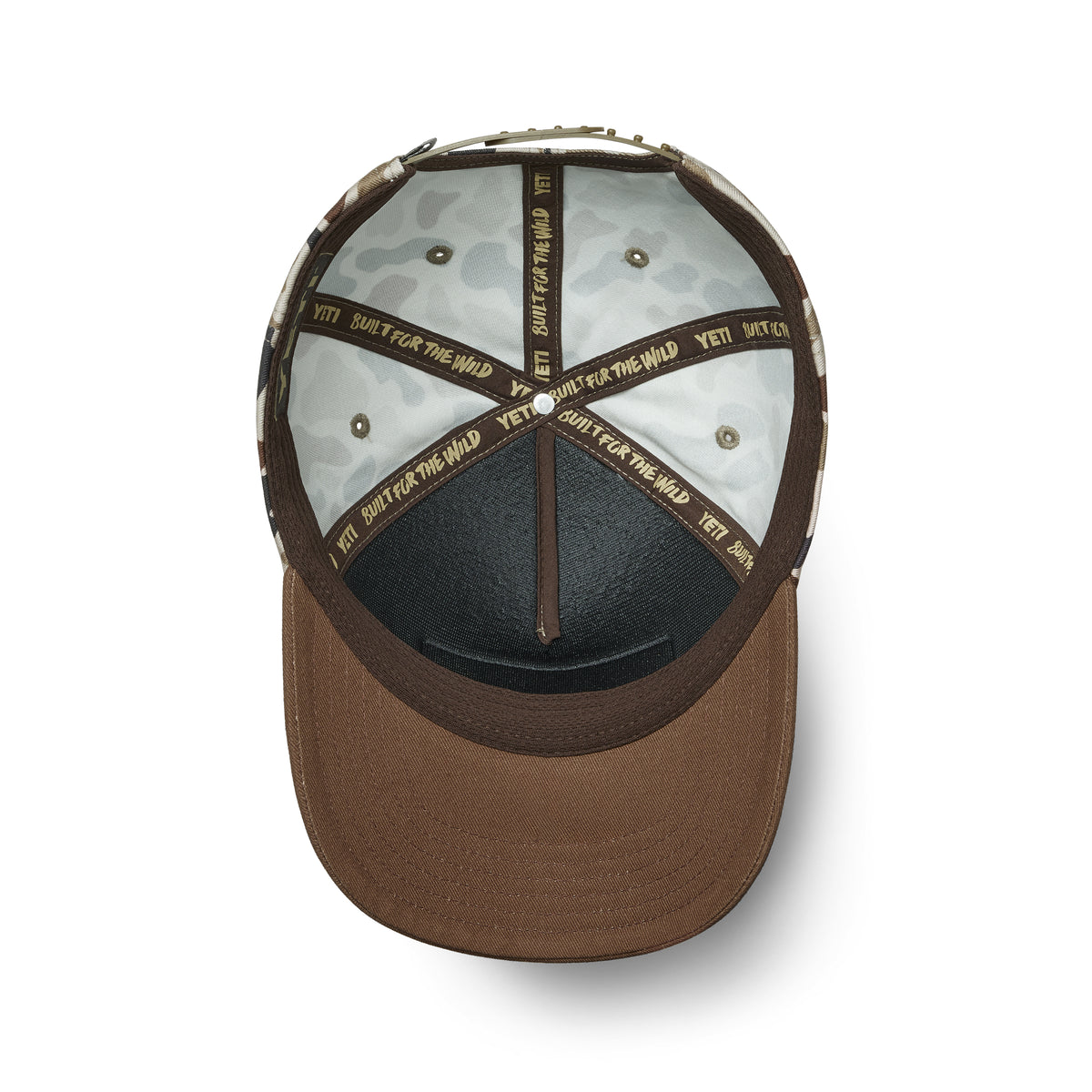 YETI® Logo Camo Woven Flat Brim Snapback Cap