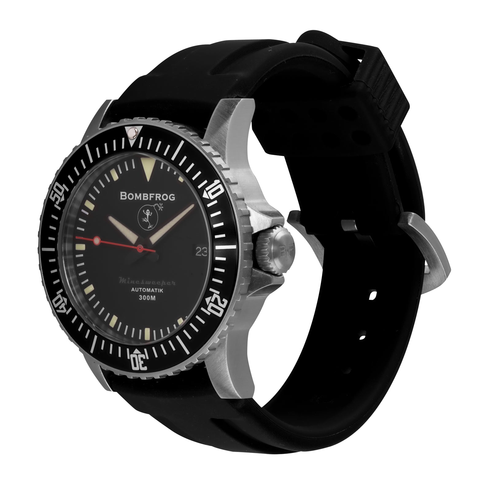 BOMBFROG Minesweeper Edelstahl Neopren-Armband