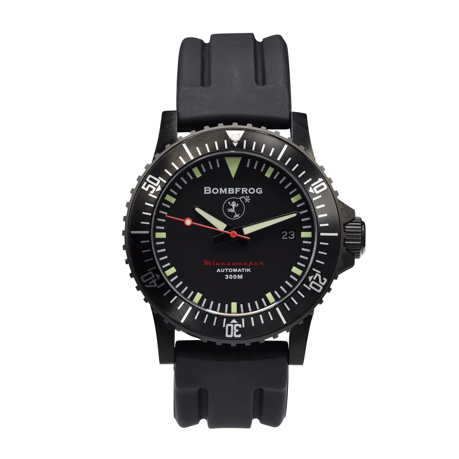 BOMBFROG Minesweeper Black Neopren-Armband