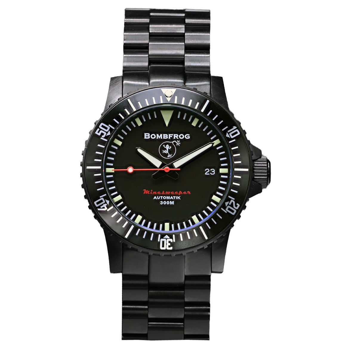 BOMBFROG Minesweeper Black Edelstahl-Armband