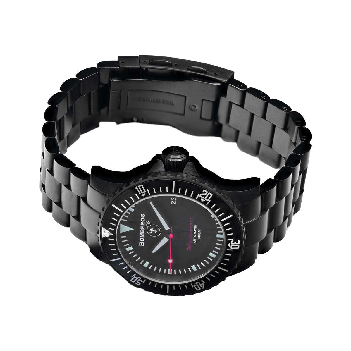 BOMBFROG Minesweeper Black Edelstahl-Armband