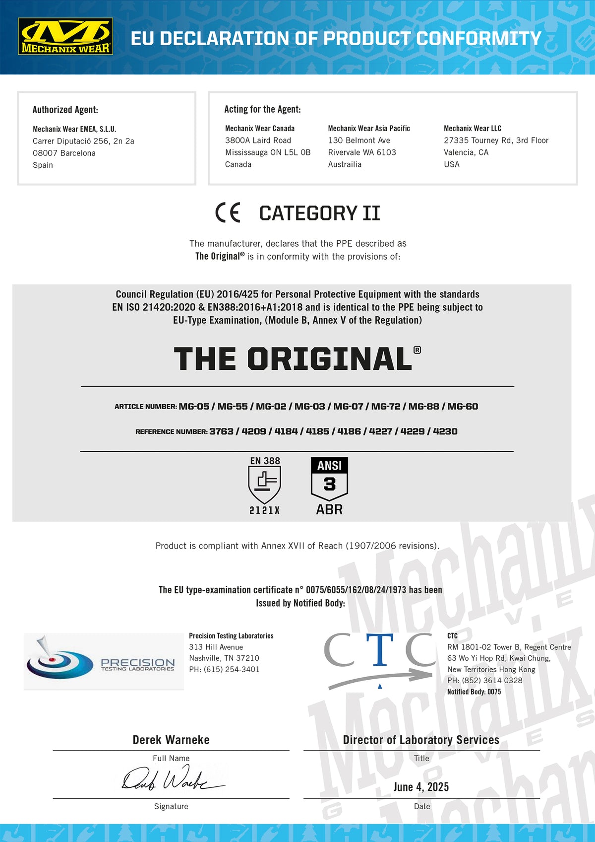 Mechanix Handschuhe The Original Gen3 - Coyote