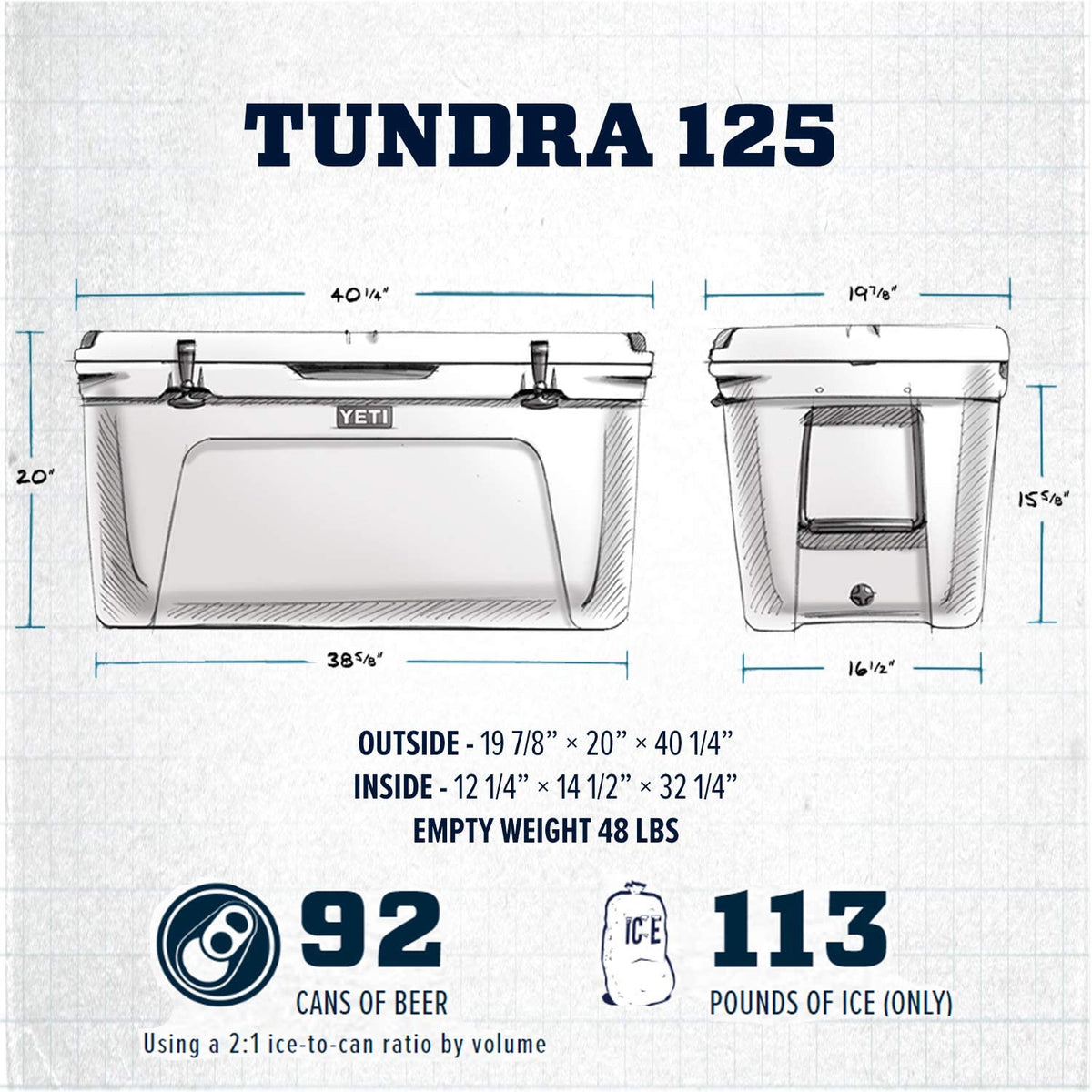 YETI® Kühlbox Tundra 125 - White
