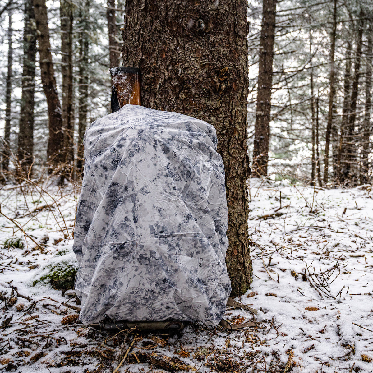 Eberlestock Rucksack-Regenhülle Large wendbar - Coyote / D. Winter, Reversible