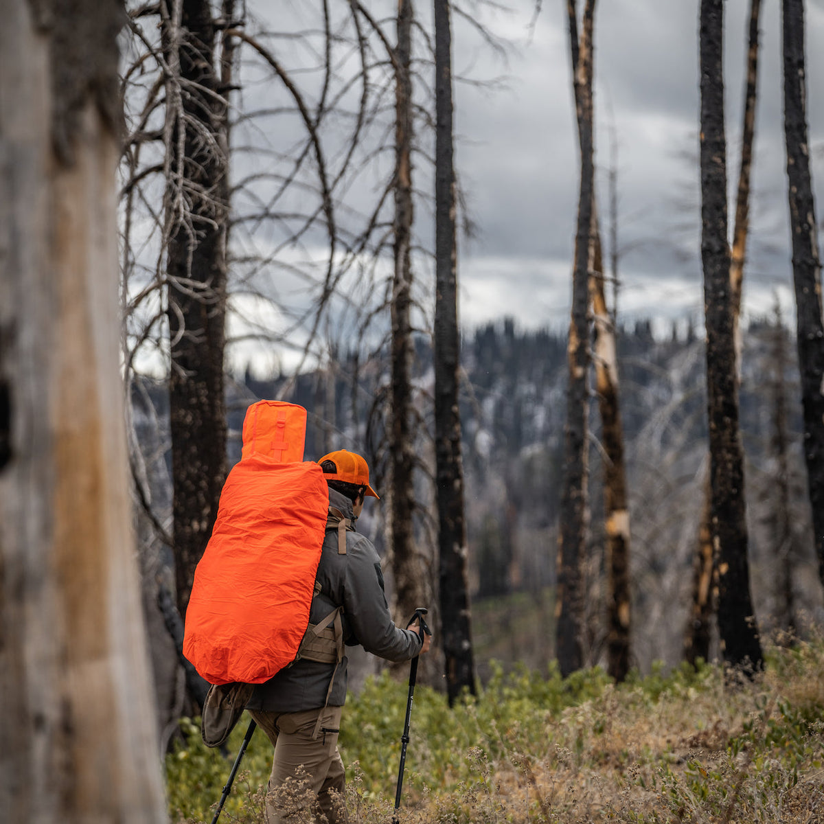 Eberlestock Rucksack-Regenhülle Small wendbar - Mountain / Blaze Orange