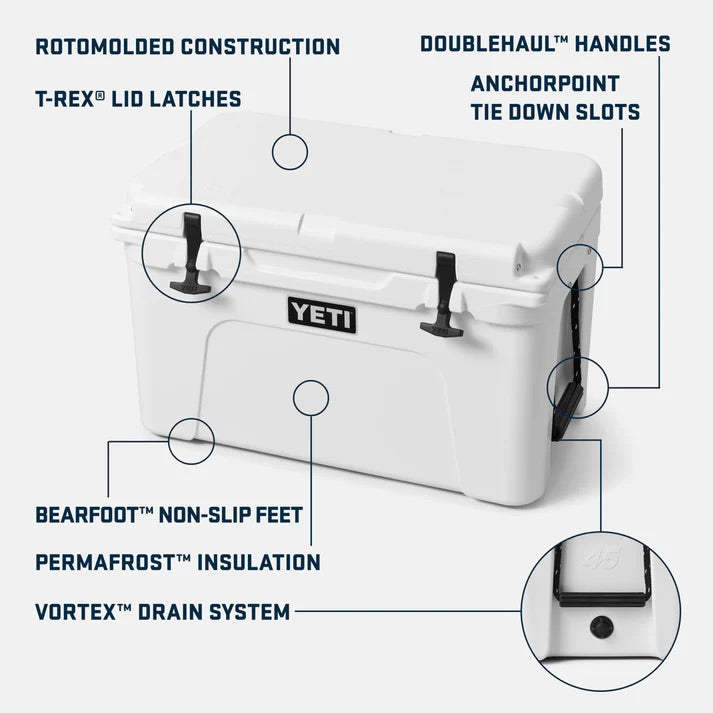 YETI® Kühlbox Tundra 45 - White/Blue