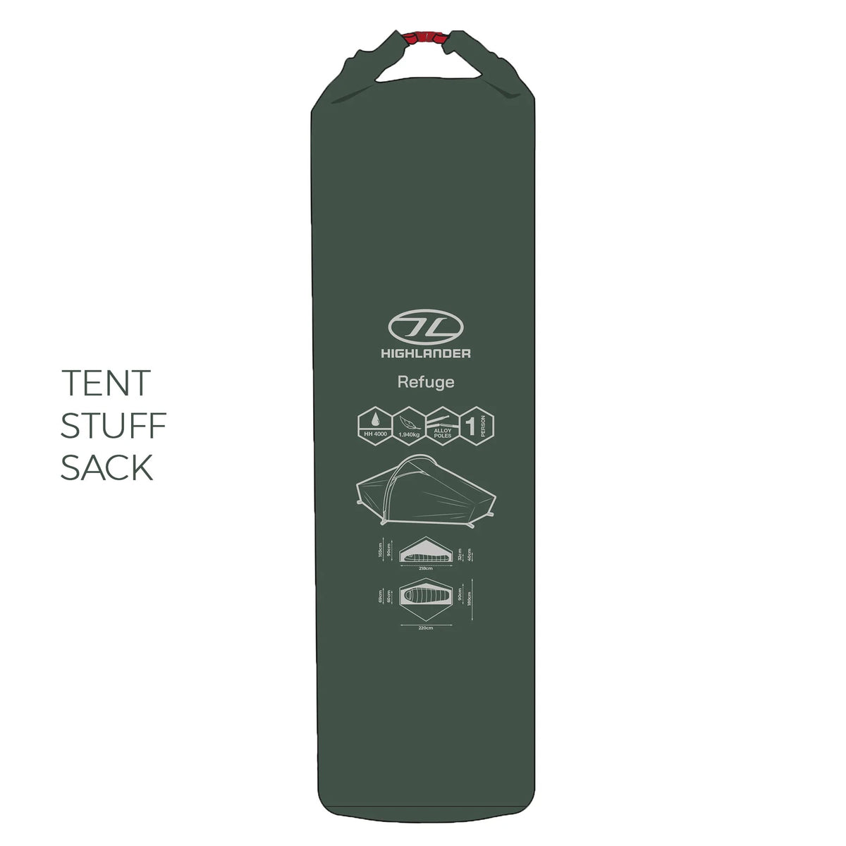 Highlander Refuge 1 Personen Zelt - Pine Green