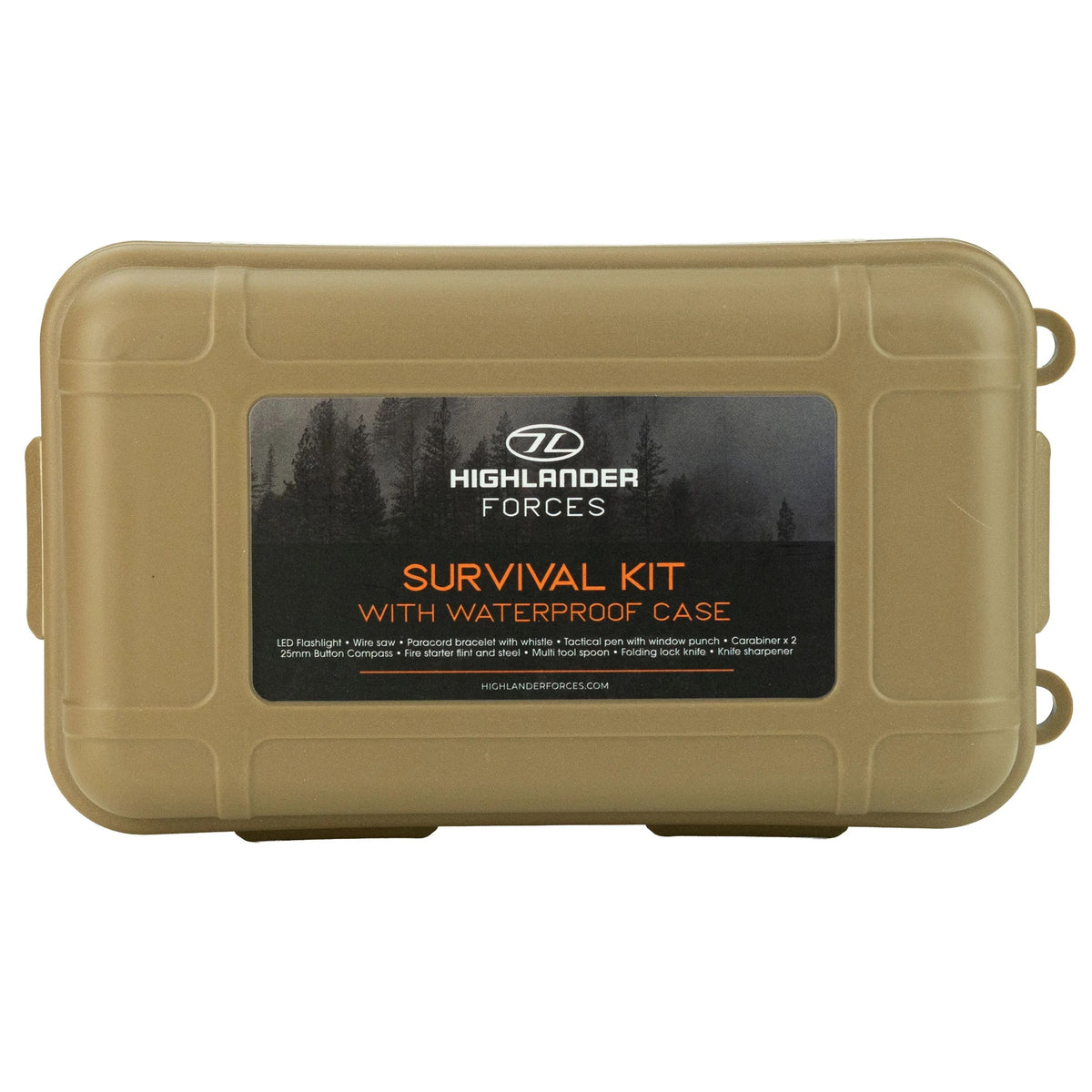 Highlander Survival Kit in wasserdichter Hartschalenbox