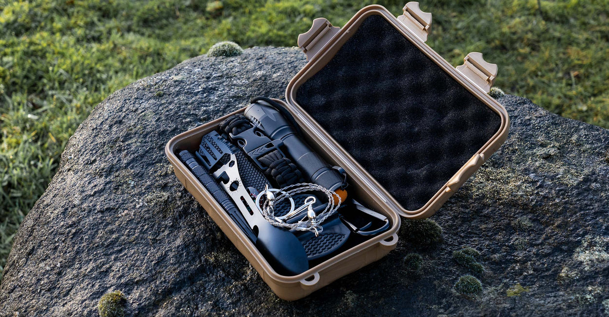 Highlander Survival Kit in wasserdichter Hartschalenbox