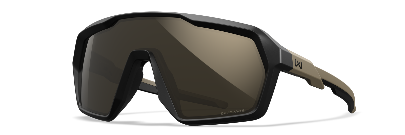 WILEY X Sonnenbrille CITADEL - Matte Black / Tan