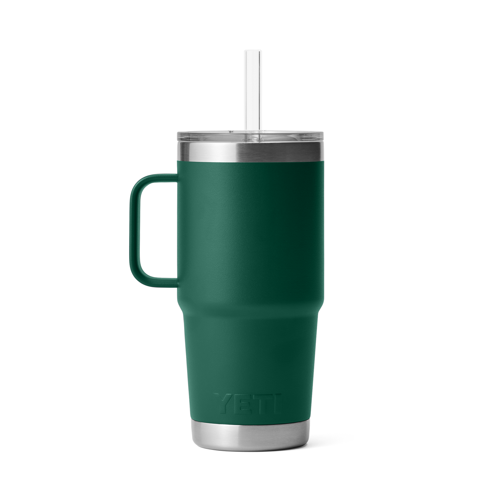 YETI® Becher Rambler 25 Oz Straw Mug - Black Forest Green
