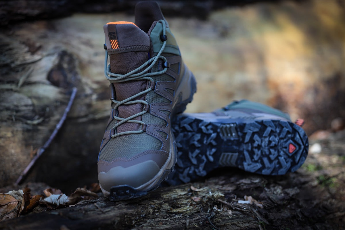 Salomon X ULTRA TRACKER GTX - Green / Earth Brown / Orange