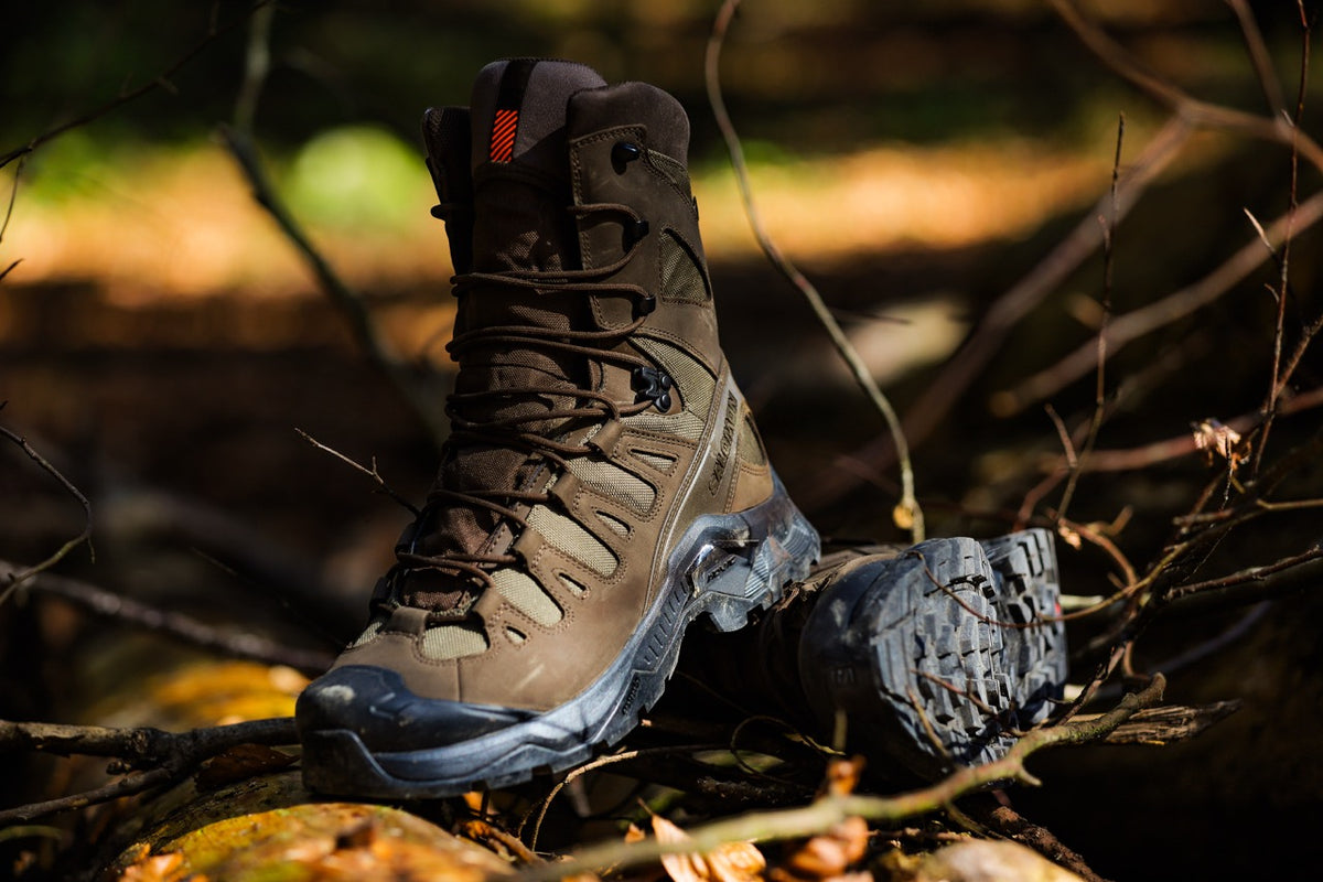 Salomon QUEST TRACKER HIGH GTX - Earth Brown / Green