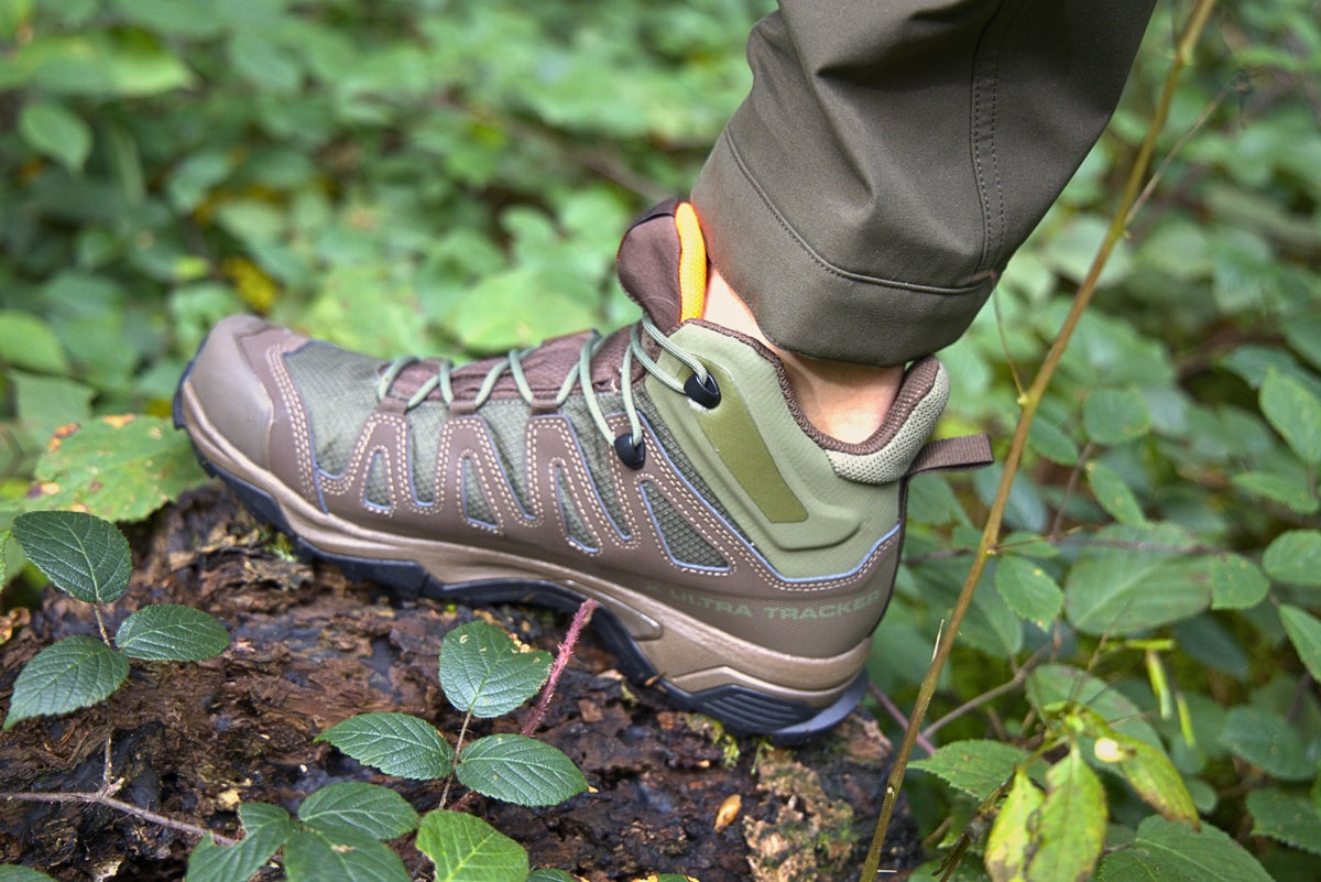 Salomon X ULTRA TRACKER GTX - Green / Earth Brown / Orange