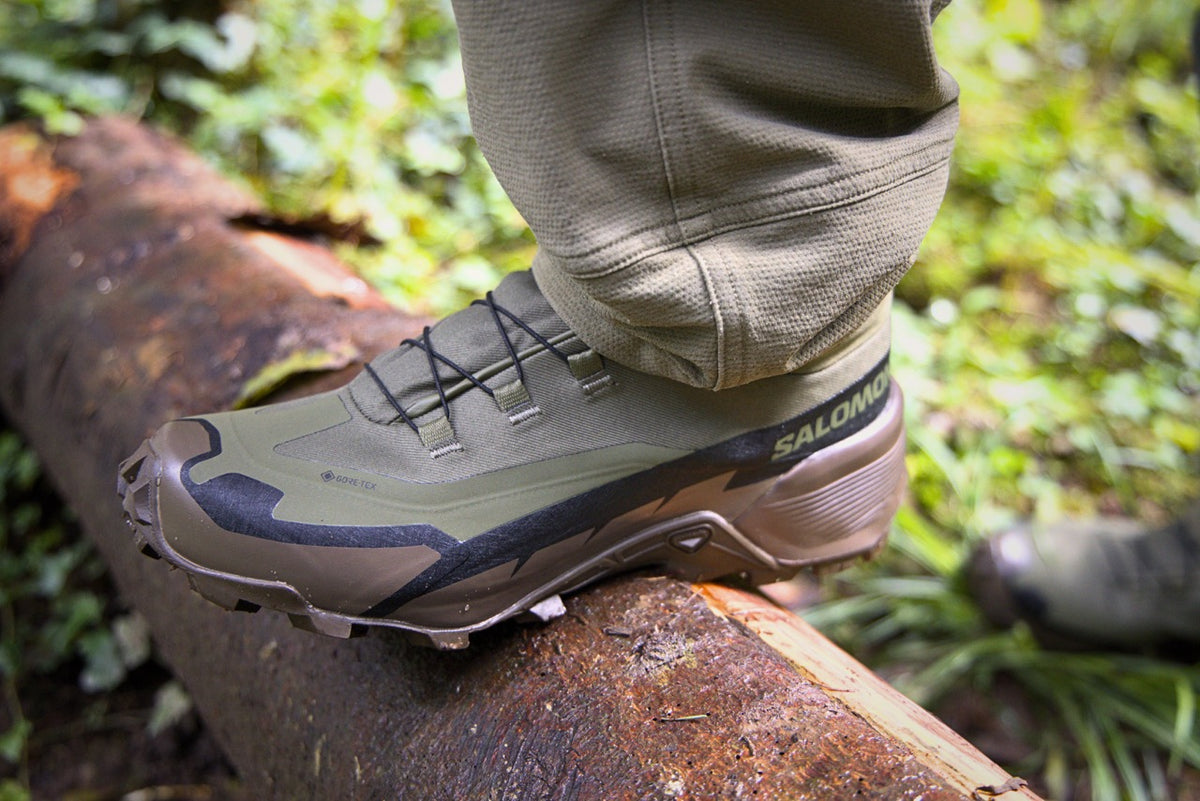 Salomon CROSS HIKE TRACKER GTX - Green / Earth Brown