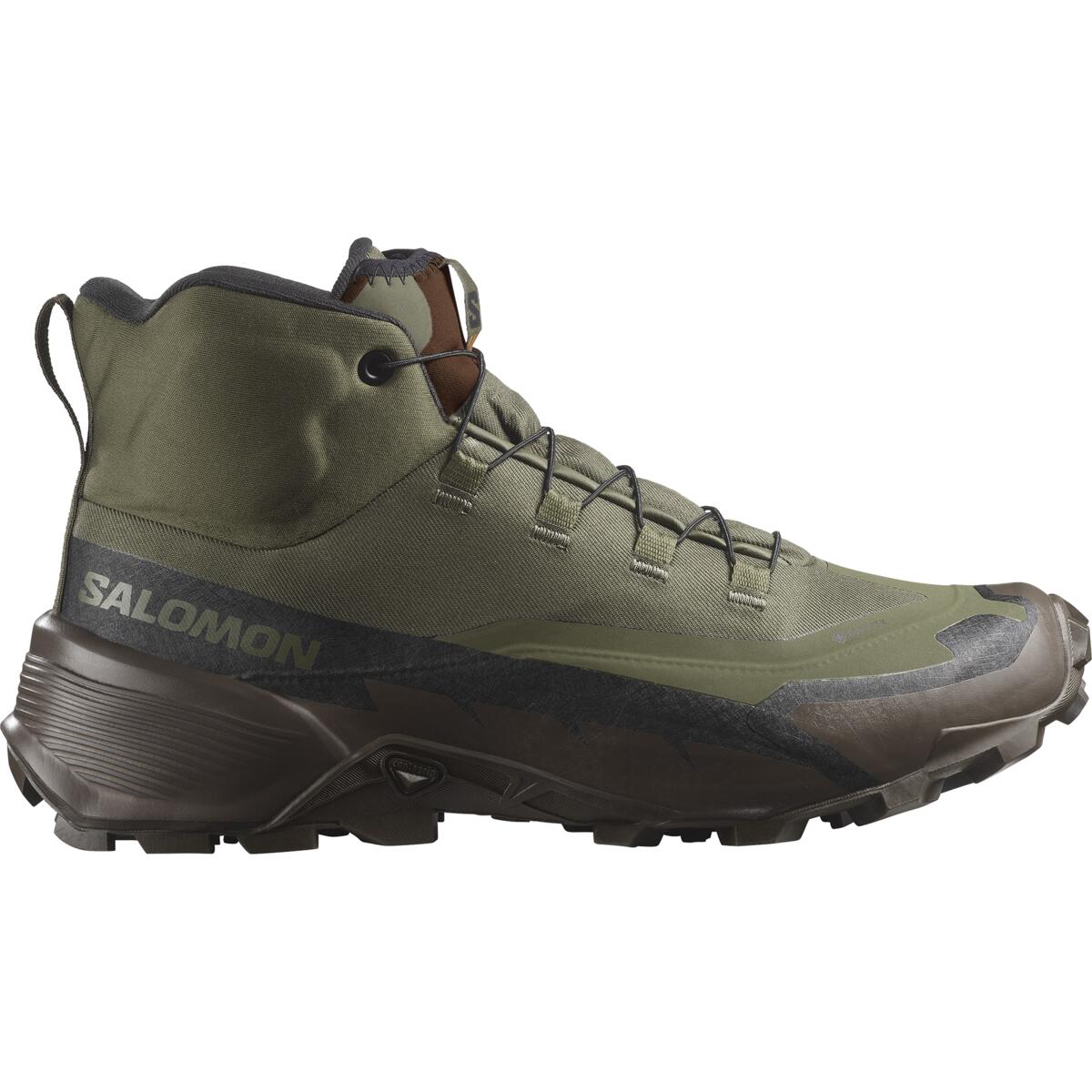 Salomon CROSS HIKE TRACKER GTX - Green / Earth Brown