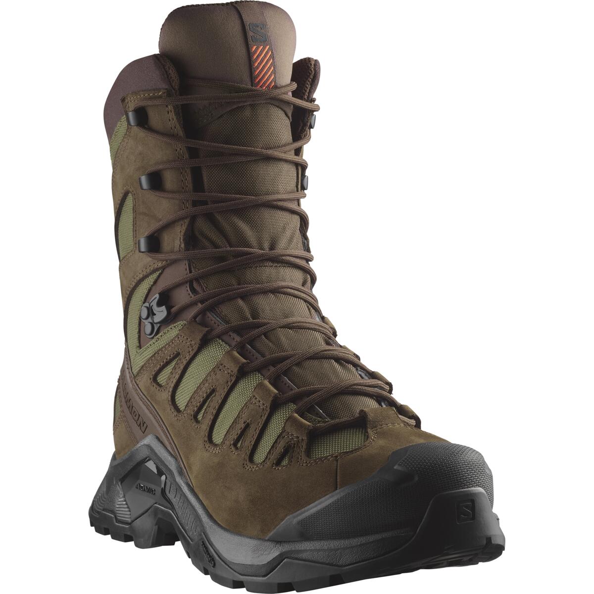 Salomon QUEST TRACKER HIGH GTX - Earth Brown / Green