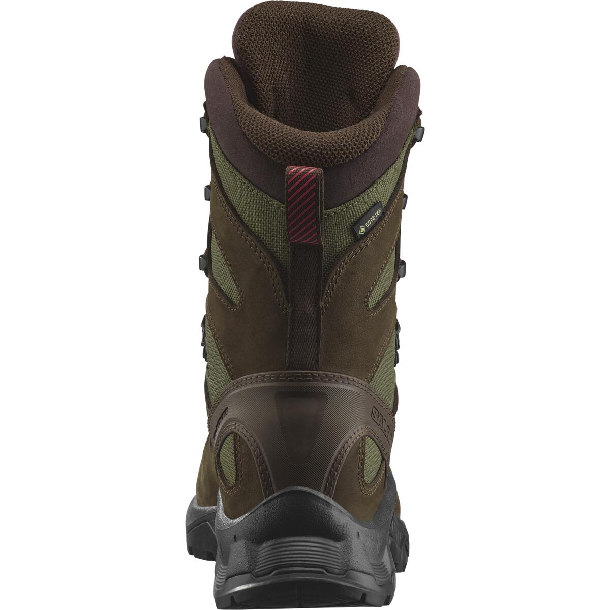 Salomon QUEST TRACKER HIGH GTX - Earth Brown / Green