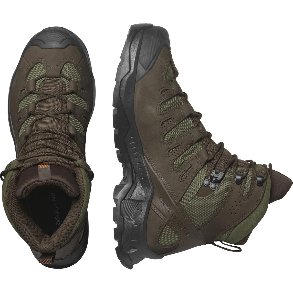 Salomon QUEST TRACKER GTX - Earth Brown / Green