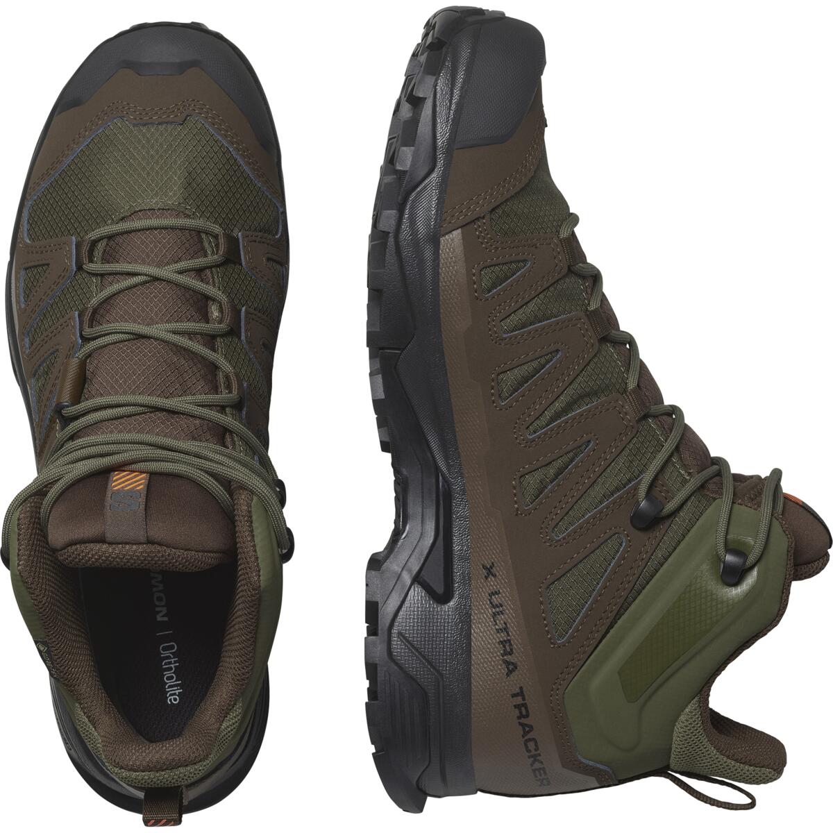 Salomon X ULTRA TRACKER GTX - Green / Earth Brown