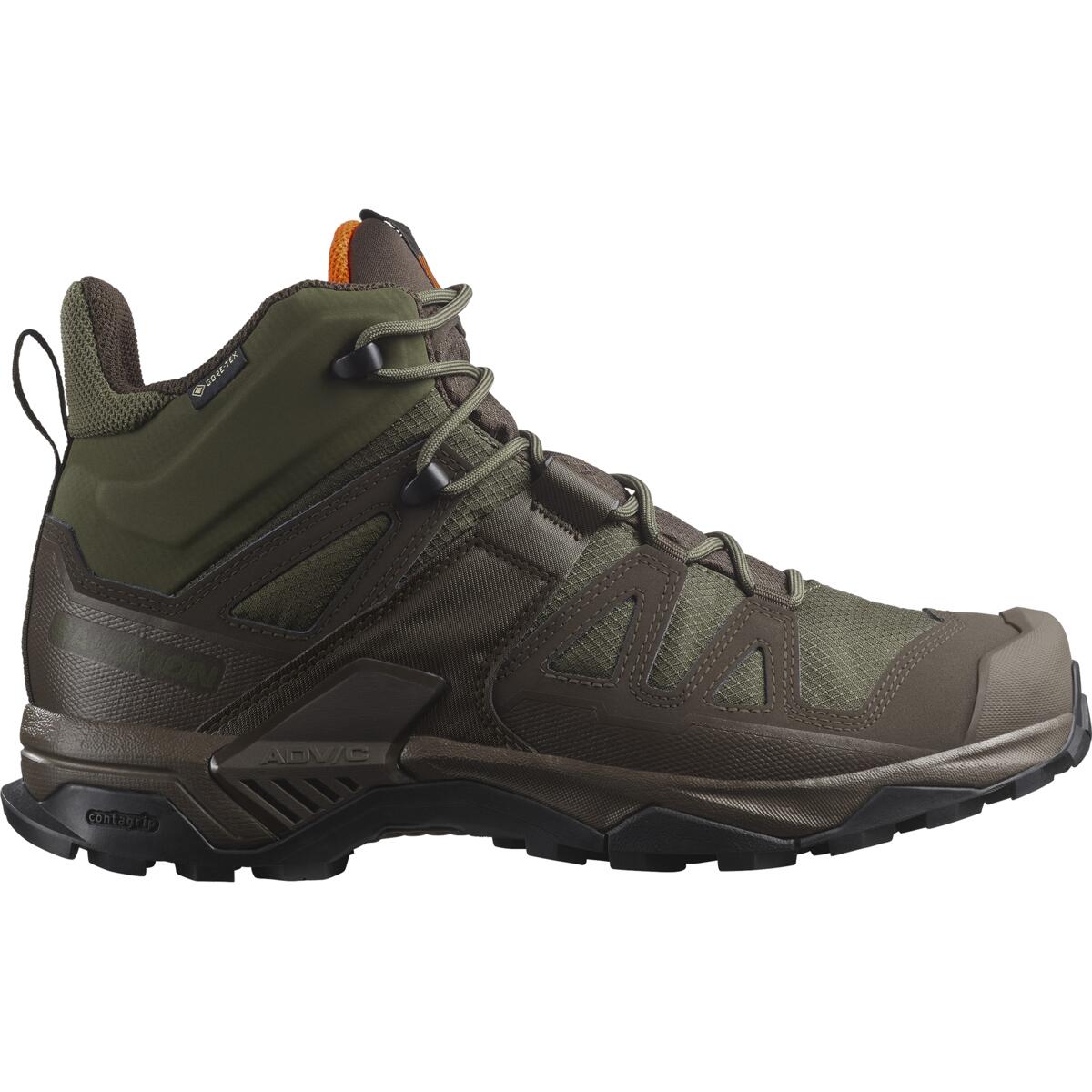 Salomon X ULTRA TRACKER GTX - Green / Earth Brown / Orange