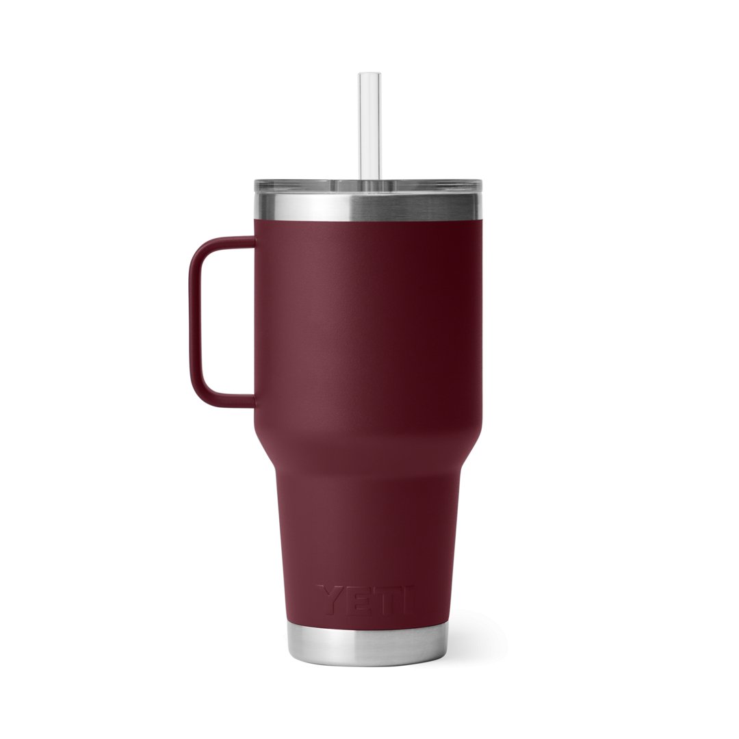 YETI® Becher Rambler 35 Oz Straw Mug - Wild Vine Red