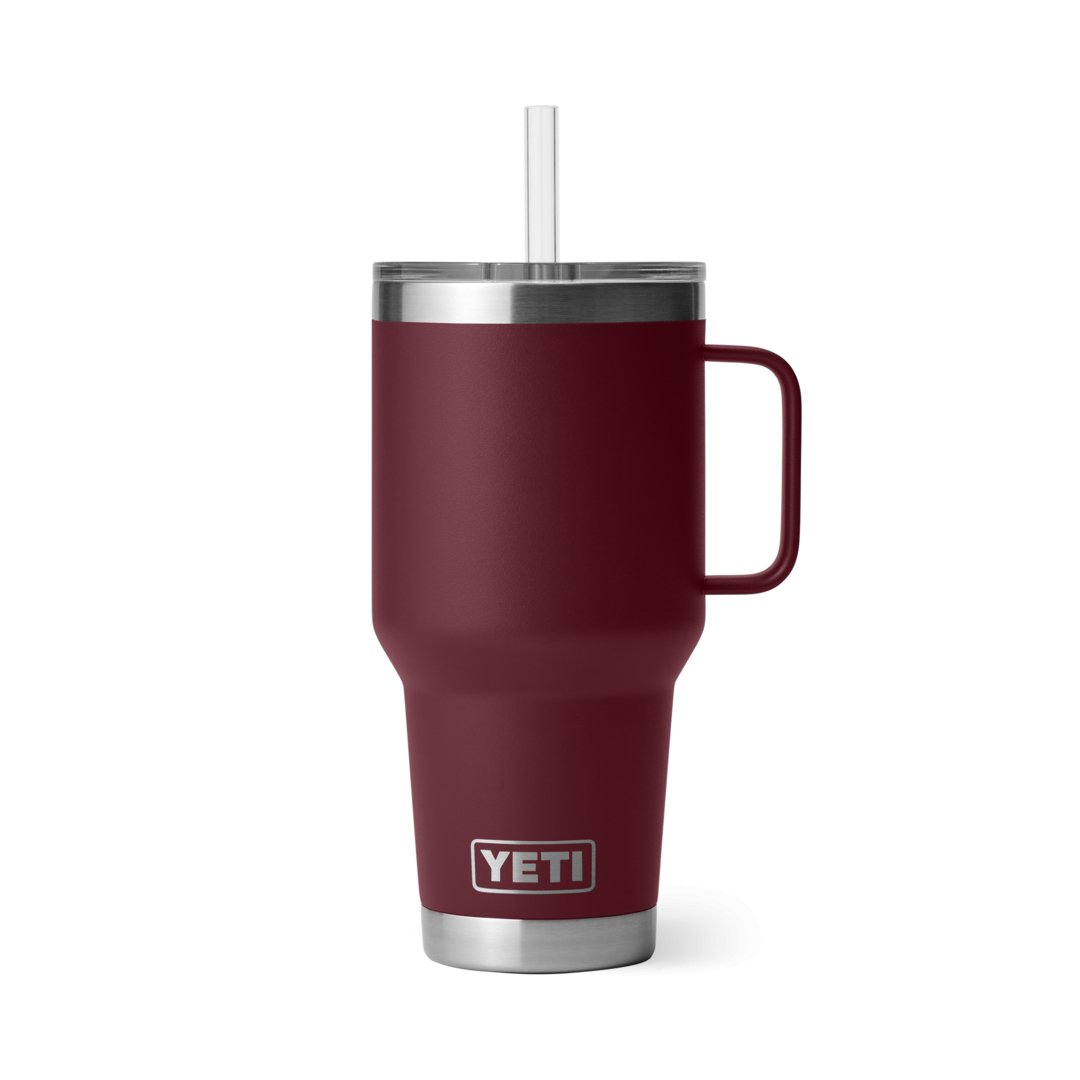 YETI® Becher Rambler 35 Oz Straw Mug - Wild Vine Red