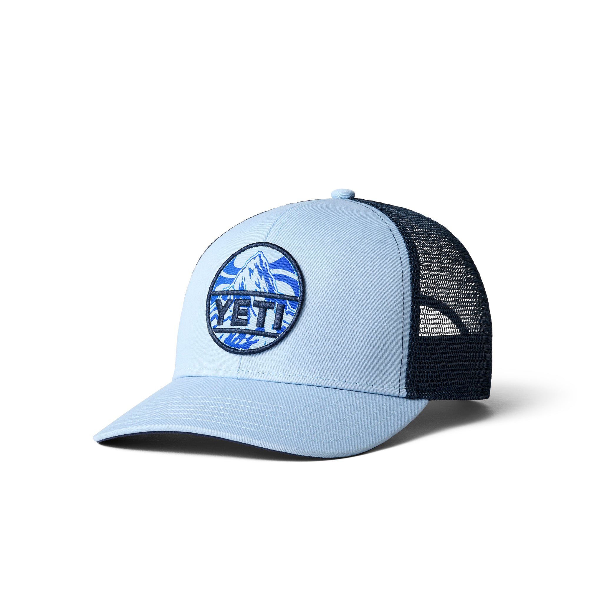 YETI® Mountain Badge Trucker Cap Light Blue