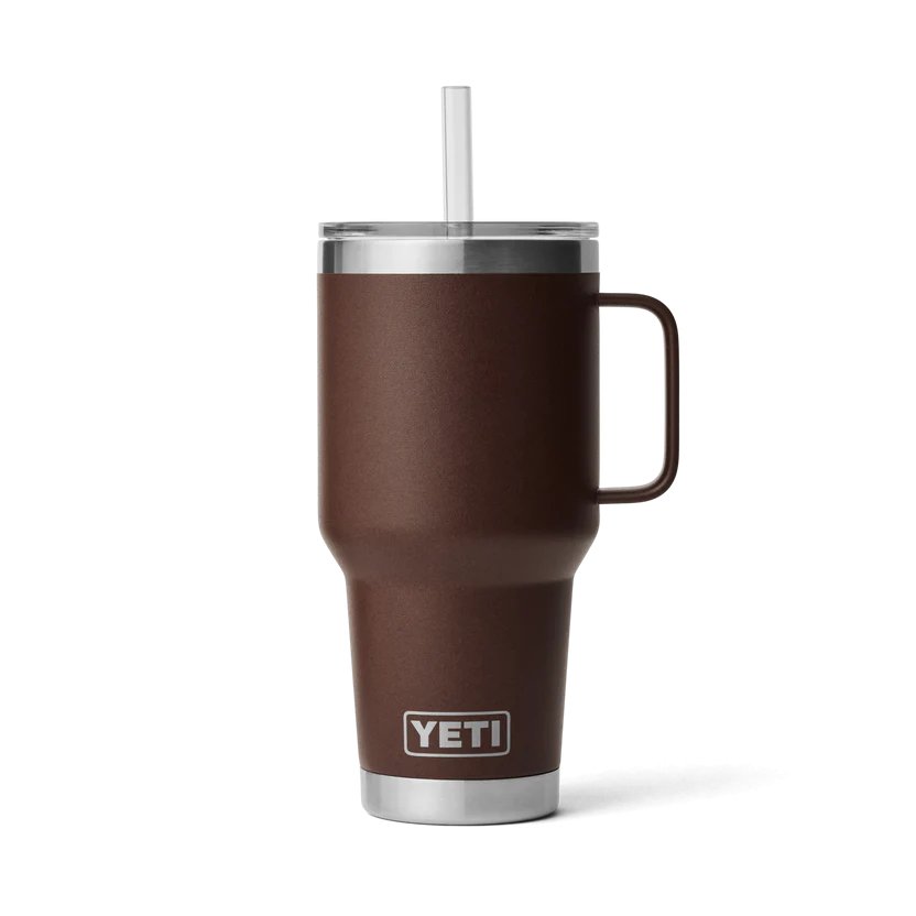 YETI® Becher Rambler 35 Oz Straw Mug - Wetlands Brown