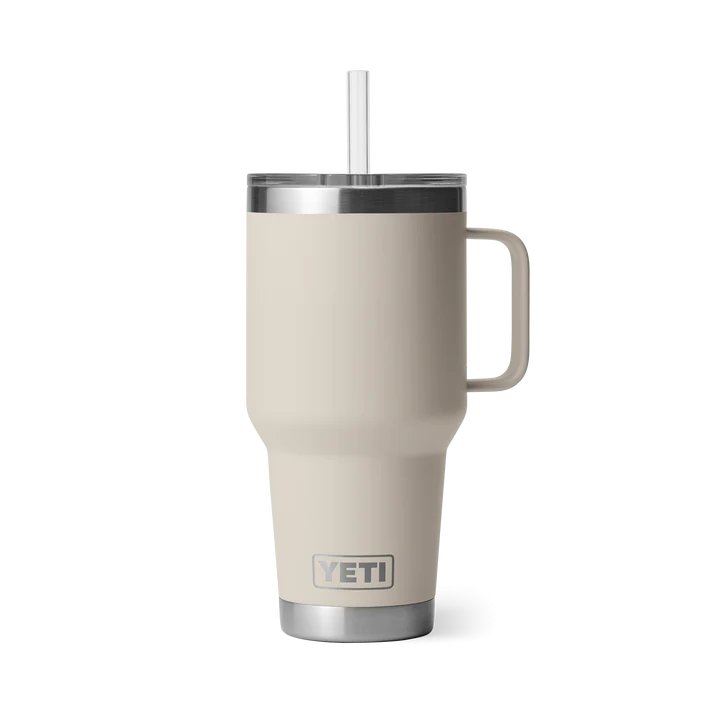 YETI® Becher Rambler 35 Oz Straw Mug - Cape Taupe