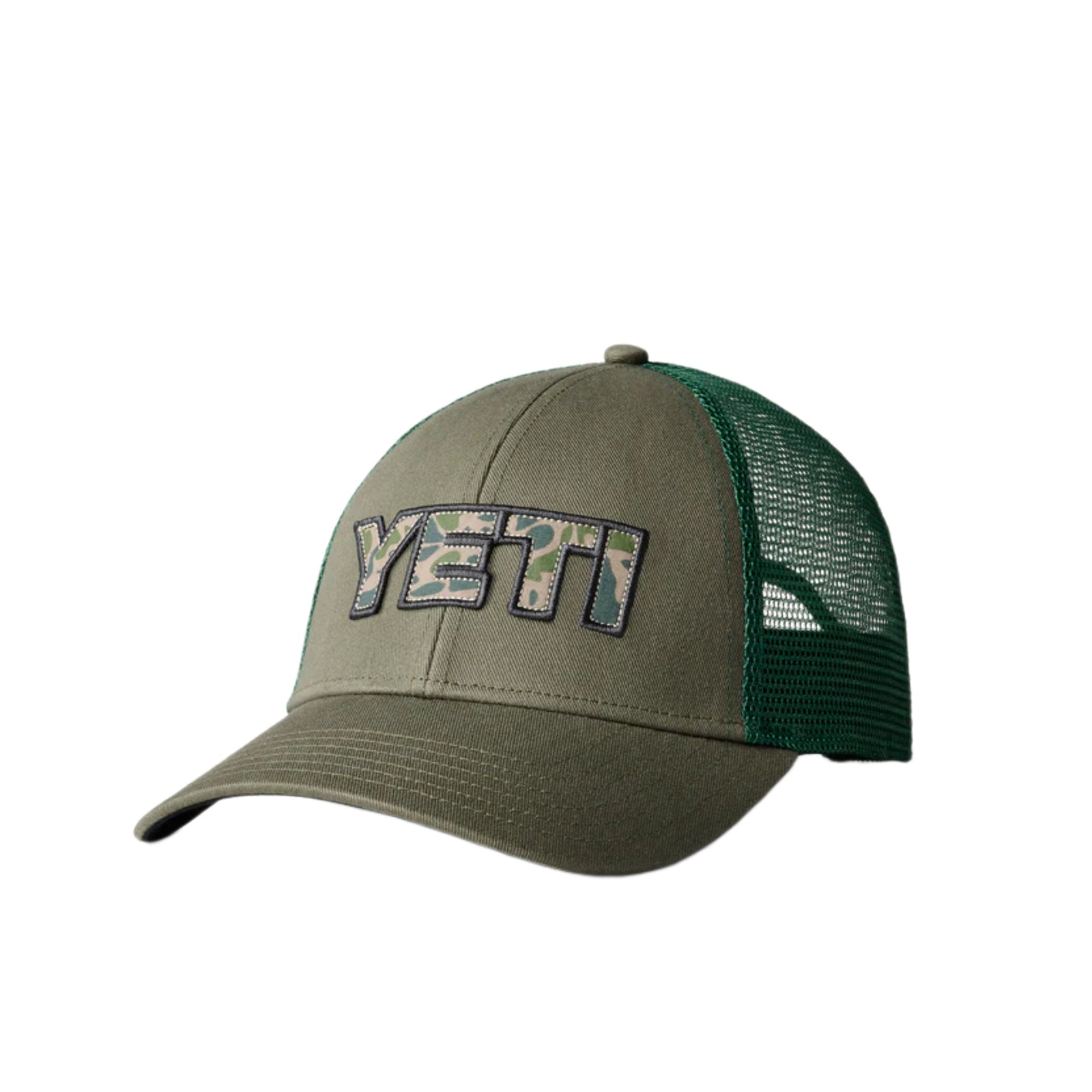 YETI® Camo Logo Badge Trucker Cap