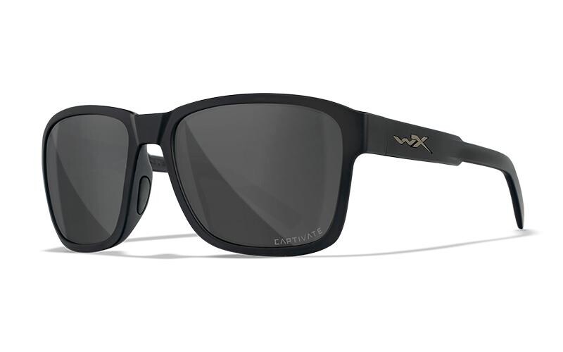 Wiley X Sonnenbrille TREK Black - CAPTIVATE™ Polarized Grey
