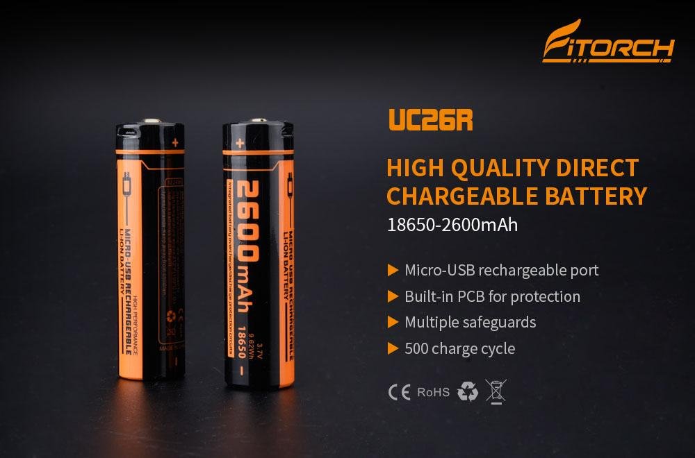 Fitorch Akku 18650-2600mAh
